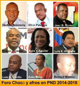 Collage Foro Chocó y población afro en PND 2014-2018