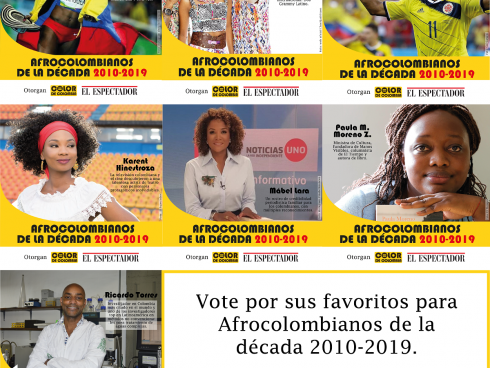 Nominados para Afrocolombianos de la Década 2010-2019. Imagen: Color de Colombia