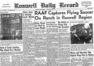 Roswell daily record, caso roswell, onvi