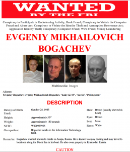 Bogachev, in FBI's cyber most wanted list