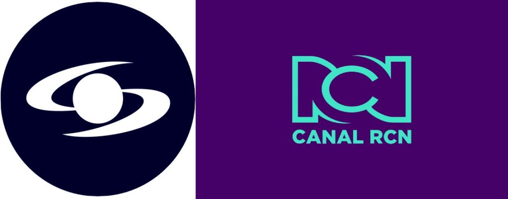 Caracol y RCN - Logos de los canales. Composición Juancho Parada