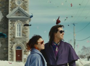 Together - Suzanne Clment (on left) stars asÊFrdriqueÊandÊMelvil Poupaud (on right) stars as Laurence in Xavier Dolan'sÊLaurence Anyways.