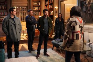 HOW TO GET AWAY WITH MURDER - "Say Goodbye" - The season six premiere of "How to Get Away with Murder" picks up as Annalise struggles with the personal toll that Laurel and Christopher's disappearance has taken on everyone. Meanwhile, the remaining Keating 4, Oliver, Frank and Bonnie disagree on the possible reasons behind Laurel's disappearance. Tegan handles the aftermath of Emmett's apparent poisoning, and Gabriel wants to take his budding relationship with Michaela to the next level when "How to Get Away with Murder" returns THURSDAY, SEPT. 26 (10:01-11:00 p.m. EDT), on ABC. (ABC/Richard Cartwright) MATT MCGORRY, CONRAD RICAMORA, JACK FALAHEE, AJA NAOMI KING