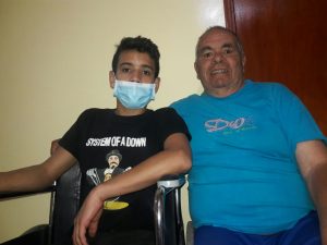 Don Volmar y su nieto, víctimas de campo minado - foto personal y autorizada para publicar