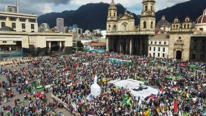 Marchas en Bogotá - foto EL TIEMPO