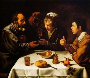 Almuerzo de campesinos. Diego Velásquez