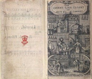 Ilustración del libro de Hanna Woolley, The Queen-Like Closet, 1670.