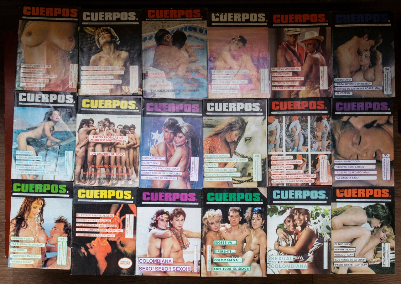 Colección de revistas 'Cuerpos'. Foto: Diana Rey Melo