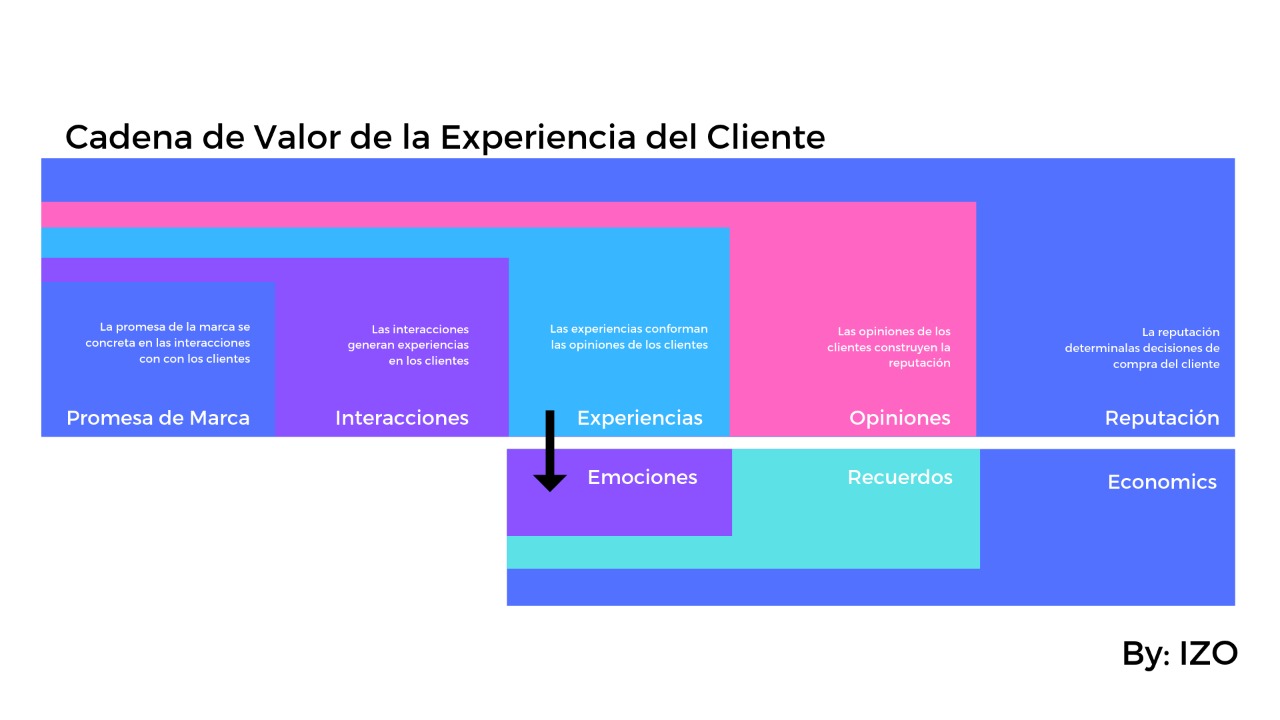 Cadena de Valor Experiencia del Cliente - Imagen: IZO