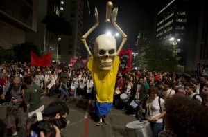 BRASIL PROTESTAS DURANTE MUNDIAL 2014