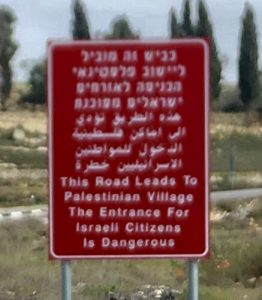 Avisos de peligro para judios en Palestina