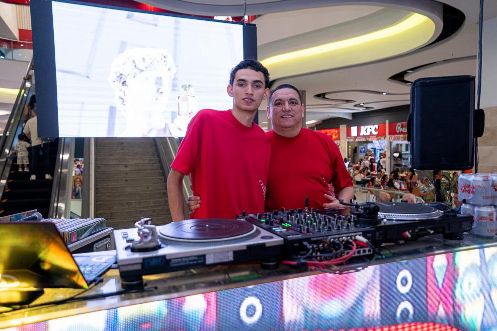 Didier junto a su hijo Juan José