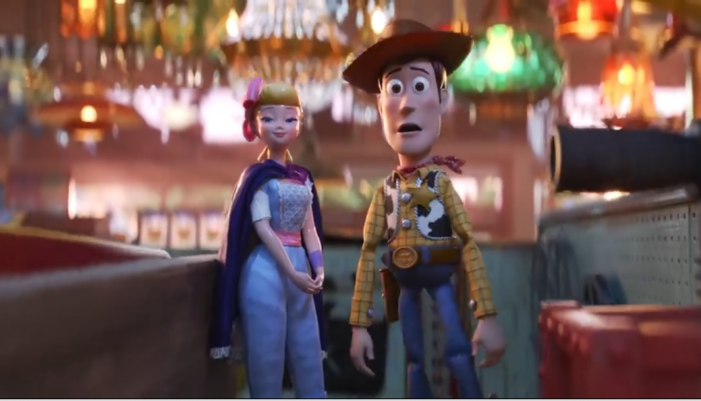 Bo Peep y Woody - Toy Story 4. Imágen: Captura de Trailer