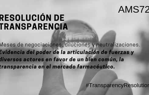 Análisis Asamblea Mundial salud 2019 transparencia
