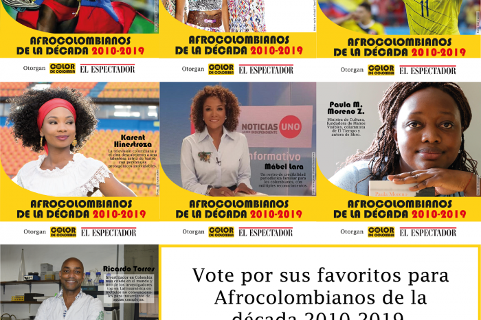 Nominados para Afrocolombianos de la Década 2010-2019. Imagen: Color de Colombia