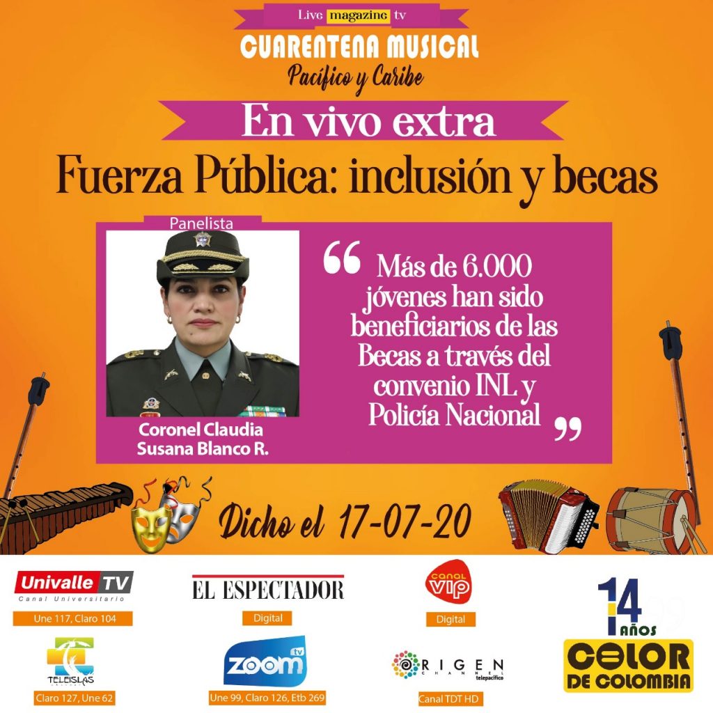 Coronel Blanco, Fuerza Pública Inclusión y becas 17 julio 2020