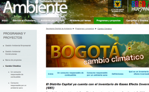 La publicación de información sobre cambio climático en Bogotá deja mucho que desear