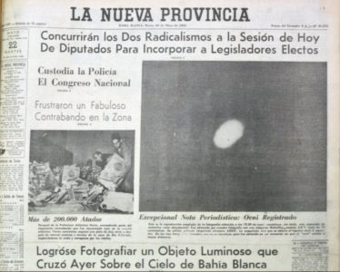 A UFO in Puerto Belgrano – Argentina. The investigation, on file with the CIA