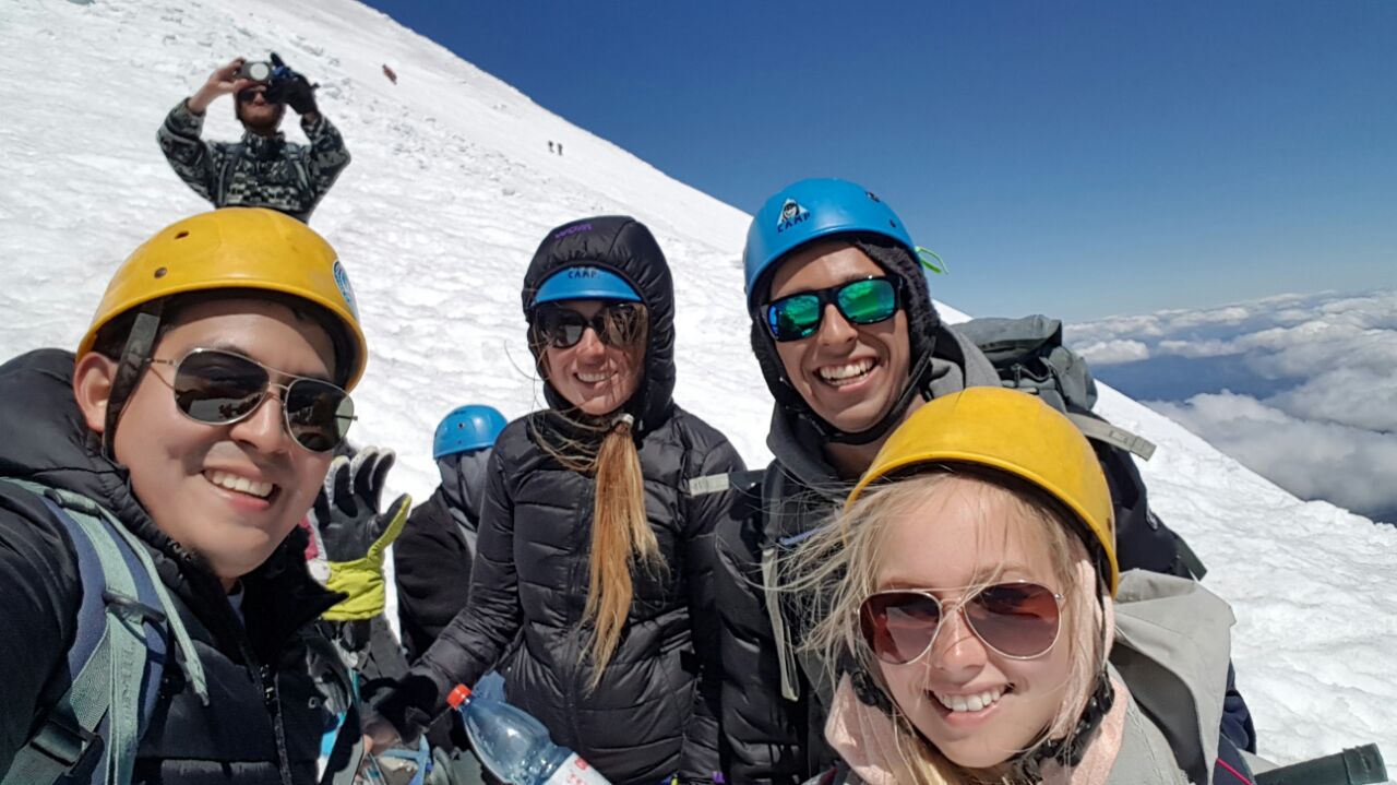 Haciendo amigos en el volcán más activo de Chile