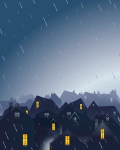 noche lluviosa