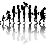 47327876 - time passing woman concept. illustration of life from birth to death