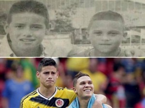 James y Quintero, socios en el fútbol desde pequeños