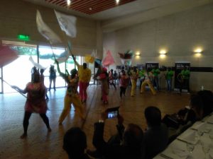 Representación cultural del Chocó en el evento - foto tomada por el señor Intendente Miguel Nuñez Duarte de Radio Policía Nacional