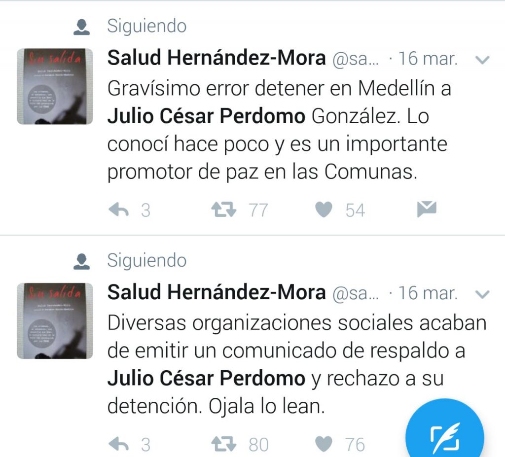 Trino de la colega Salud Hernández Mora