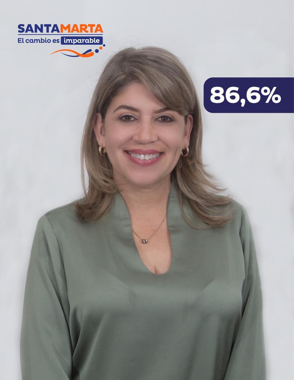 Virna Johnson Alcaldesa de Santa Marta - foto personal 
