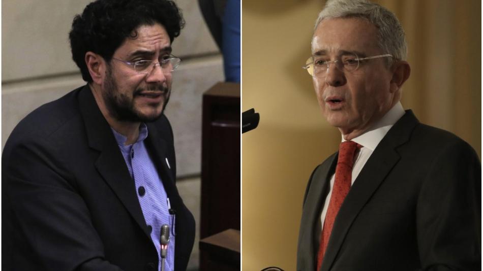 Iván Cepeda y Álvaro Uribe - foto El Tiempo