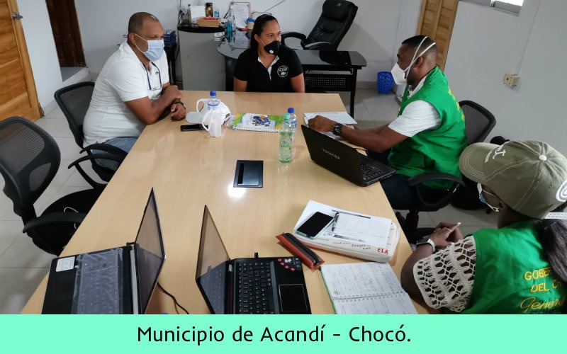 El Señor Gobernador del Chocó doctor Ariel Palacios enfrentando la crísis del Chocó - foto Prensa Gobernación