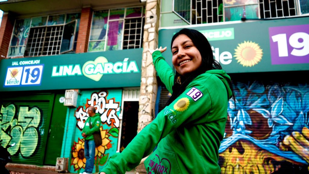 Lina García en campaña - Foto Prensa Campaña