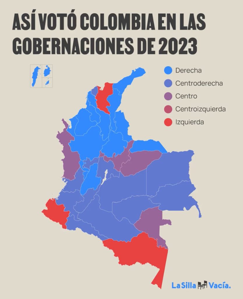Mapa de Elecciones - Cortesía La Silla Vacía