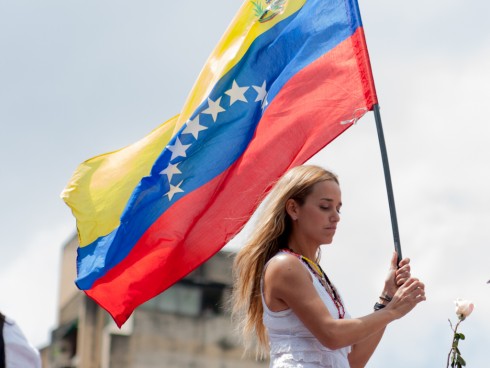 Lilian Tintori, símbolo de la oposición venezolana. Foto: Dorwin Gómez (CC 2.0 vía Flick)