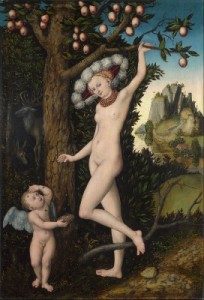 Cupido quejándose ante Venus. Lucas Cranach el viejo.