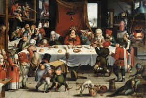 Festín burlesco. Jan Mandijn, c.1550