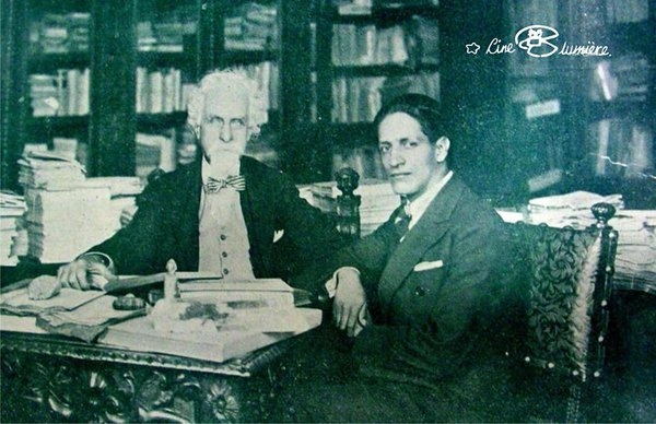 Jorge Eiécer Gaitán y Enrico Ferri. Foto: Luis Alberto Gaitán, "Lunga"