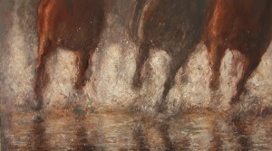 5  Reflections,2008,Oil on Canvas,36x60',92x153cm