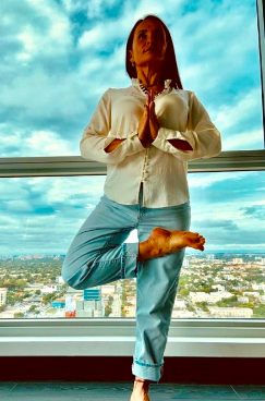 Julieta Casallas, practicante de Hot Yoga. Foto: Cortesía de Julieta Casallas