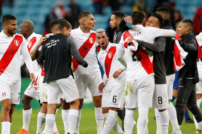 Perú celebra el pase a la final de la Copa América. - Reuters