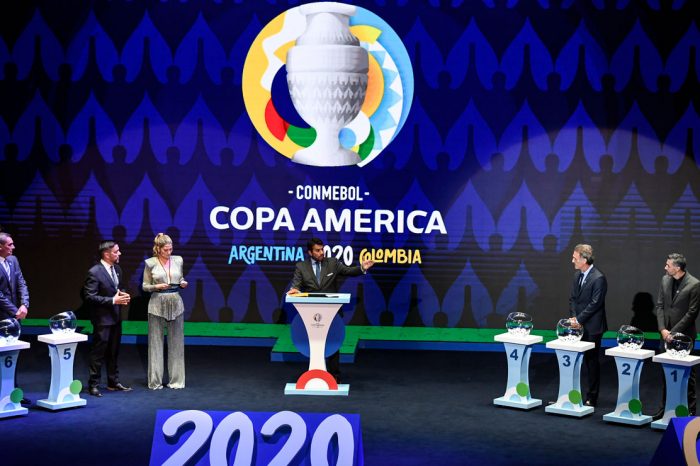 Sorteo de la Copa América 2020 en Cartagena. Foto: AFPrtagena | AFP