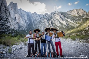 Los cinco acordeoneros mexicanos que vinieron al Festival Vallenato.