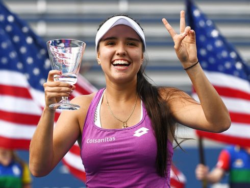 September 8, 2019 - 2019 US Open Junior Girls' Singles Champion Maria Camila Osorio Serrano. (Photo by Garrett Ellwood/USTA).