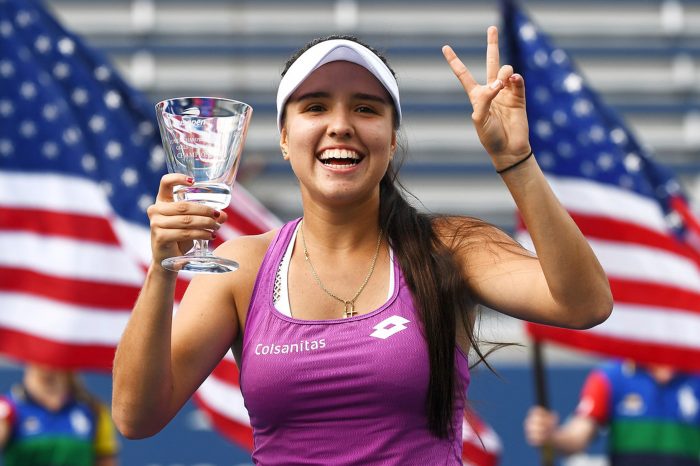 September 8, 2019 - 2019 US Open Junior Girls' Singles Champion Maria Camila Osorio Serrano. (Photo by Garrett Ellwood/USTA).