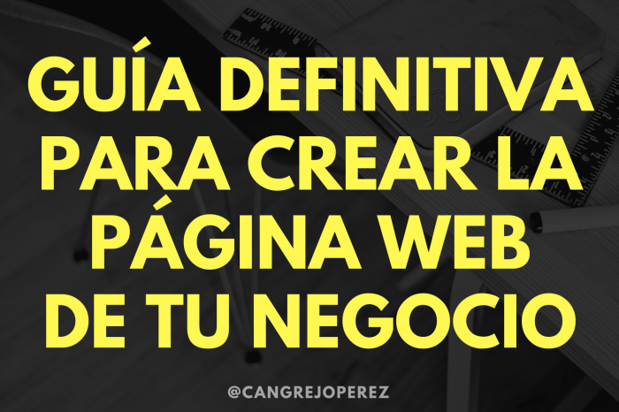 como crear una pagina web