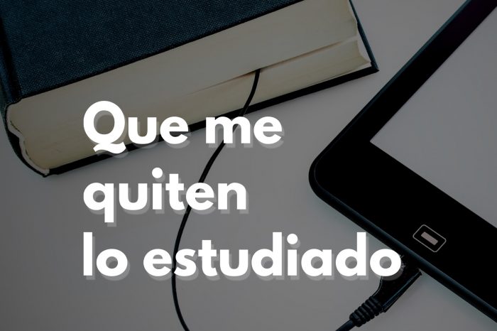 Que me quiten lo estudiado. Imagen: @LocutorCo