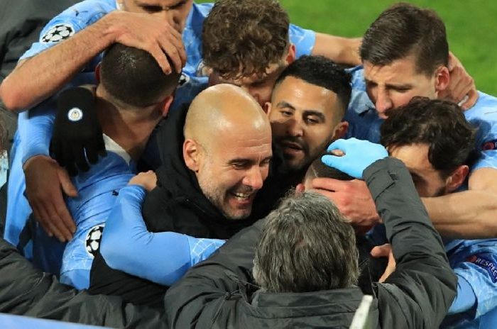 Pep Guardiola, Champions League, Premier League, abrazo