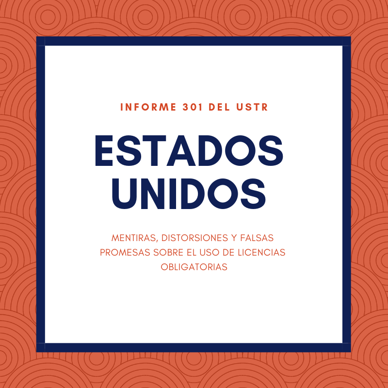 USTR licencias obligatorias USA