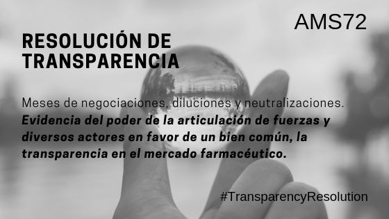 Análisis Asamblea Mundial salud 2019 transparencia