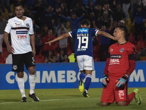 Foto: AFP/Guillermo Muñoz (2018)-Roberto Ovelar celebra un gol frente a General Díaz.